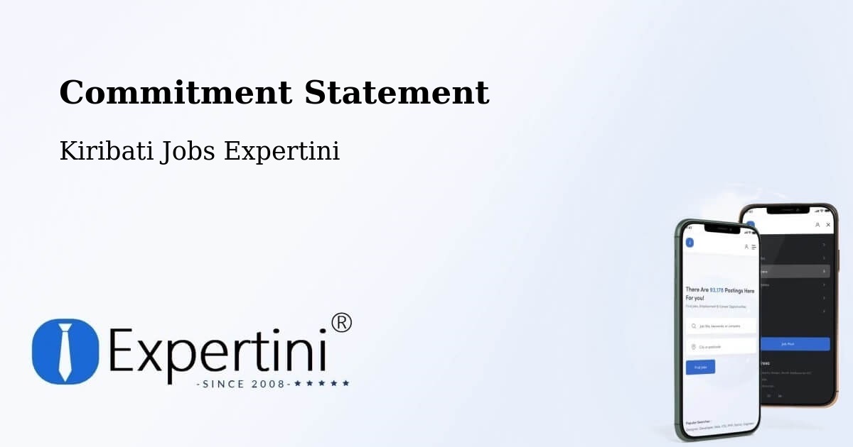 Corporate Commitment – Nonouti - Kiribati Jobs Expertini